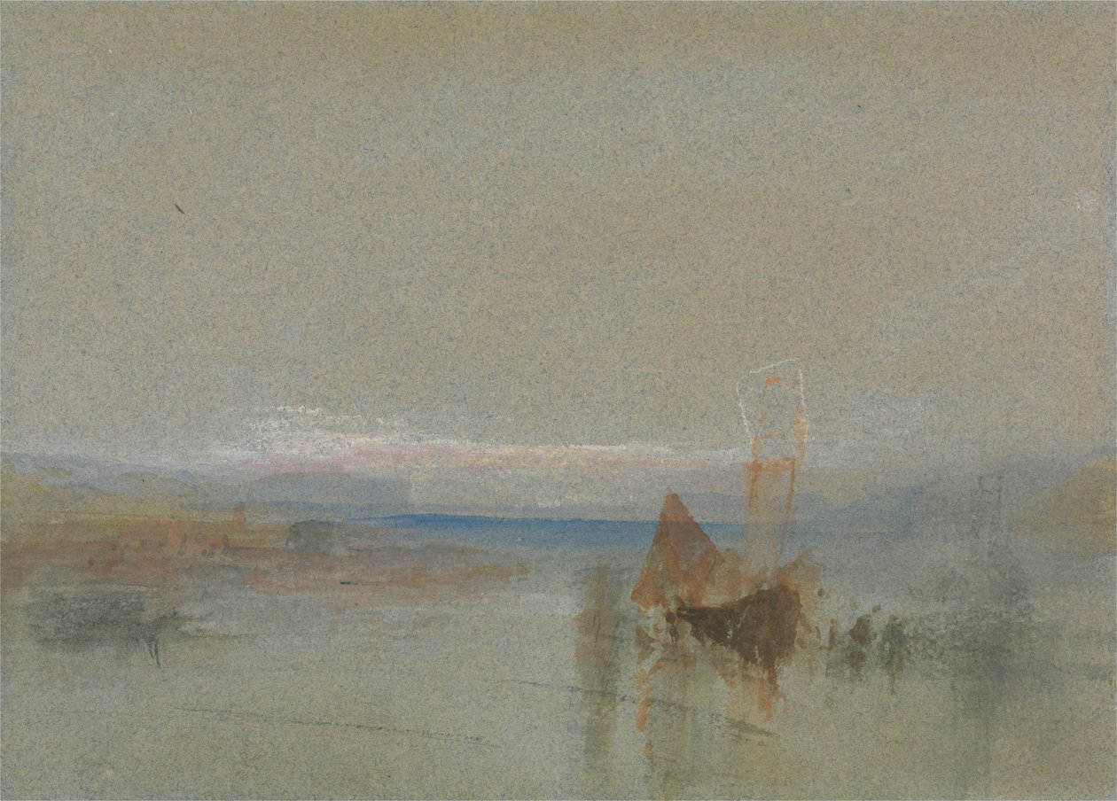 Rybářské lodě u Havru se staly obětí nehody od Joseph Mallord William Turner