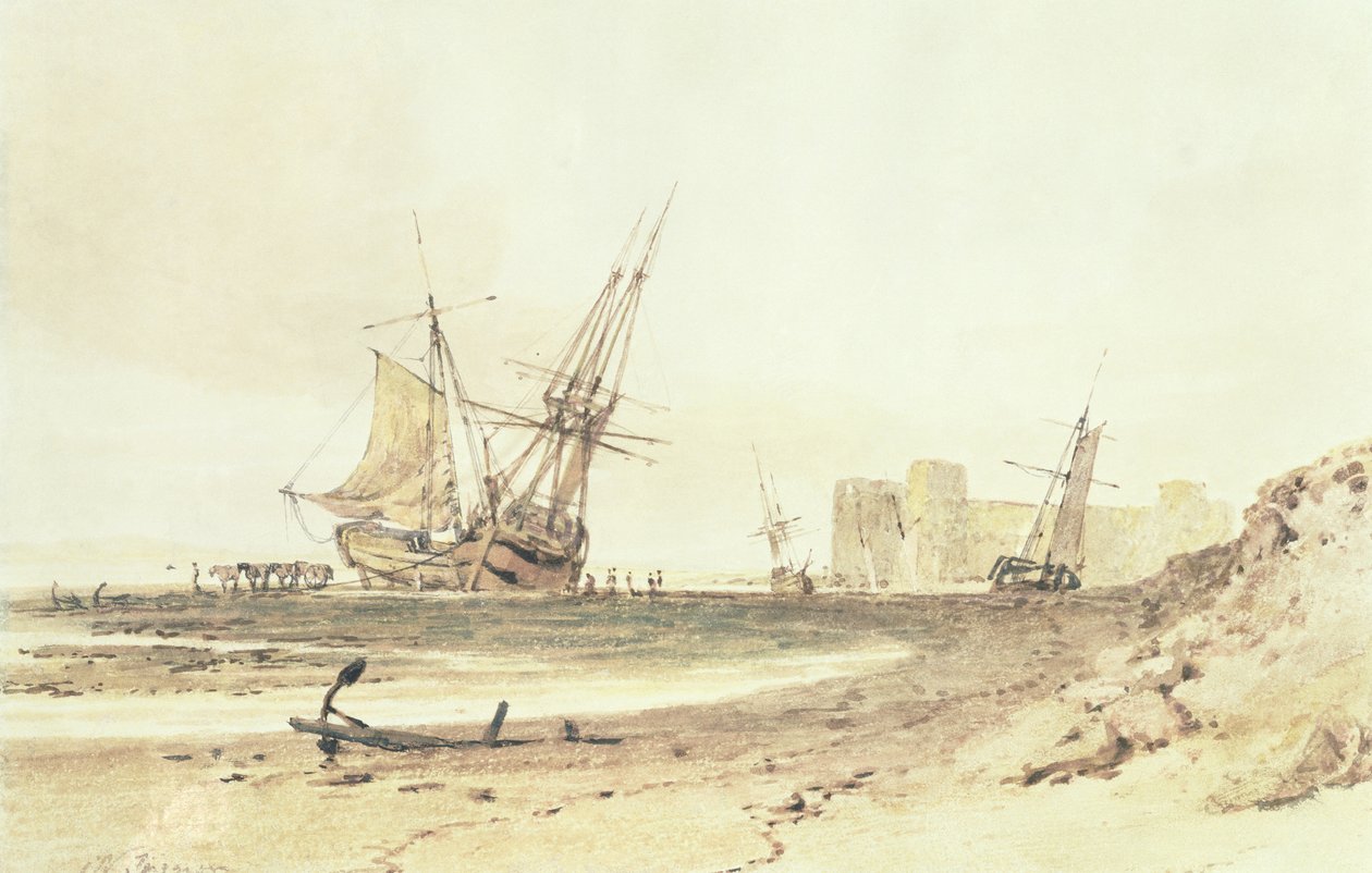 Hrad Flint, Wales od Joseph Mallord William Turner