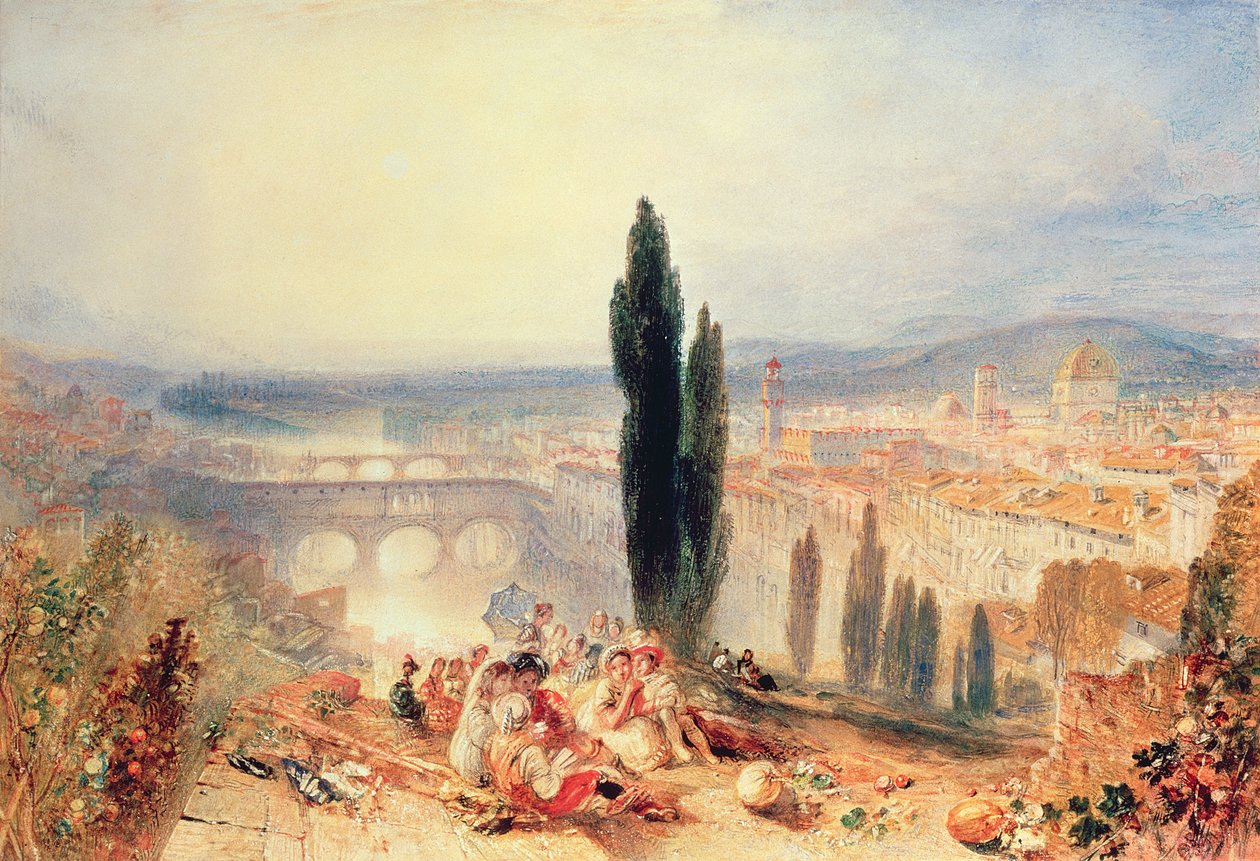 Florencie z blízkosti San Miniato, 1828 od Joseph Mallord William Turner