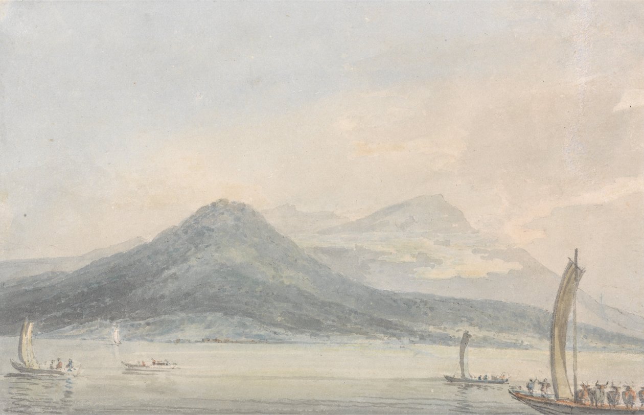 Z Isola Borromena, jezero Maggiore od Joseph Mallord William Turner