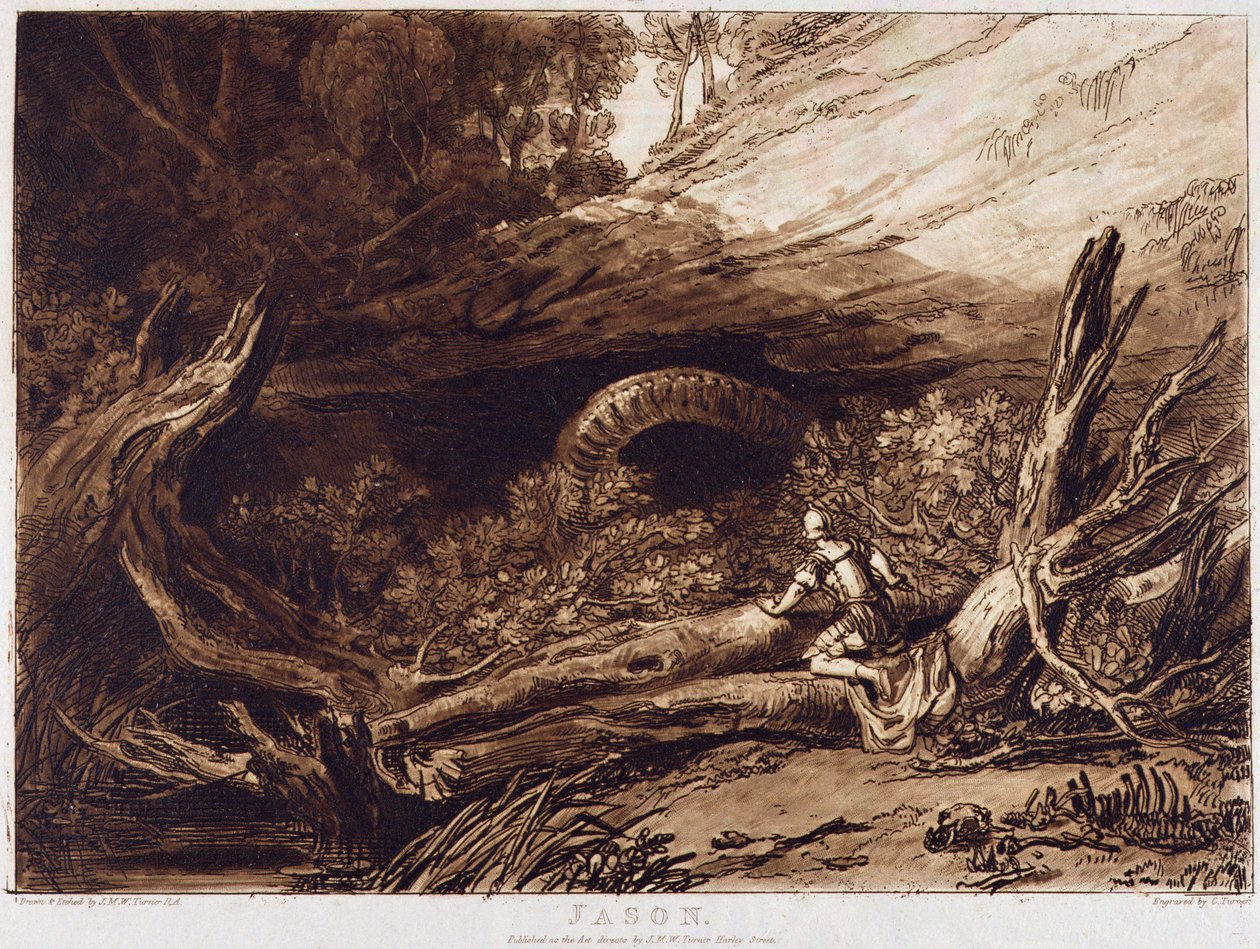 Jason, vyrytý Charles Turner (1773-1857) od Joseph Mallord William Turner