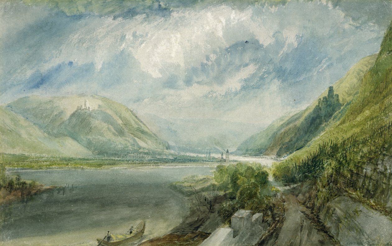Junction of the Lahn, 1817 (kvaš a wc) od Joseph Mallord William Turner