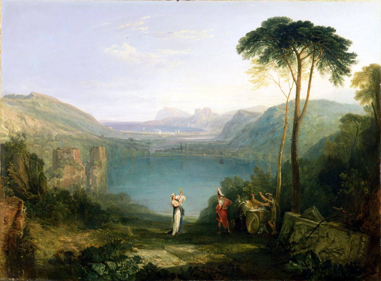 Jezero Avernus: Aeneas a kumská Sibyla, kolem 1814-5 od Joseph Mallord William Turner