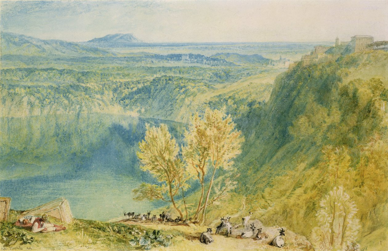 Jezero Nemi od Joseph Mallord William Turner