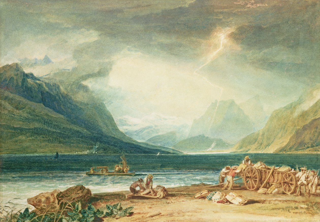 Thunské jezero od Joseph Mallord William Turner