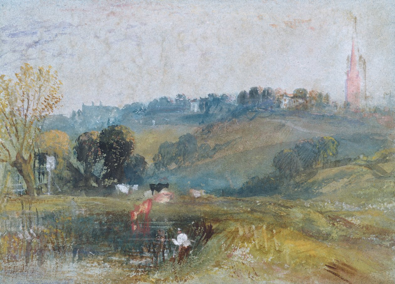 Krajina poblíž Petworth, kolem roku 1828 (kvaš) od Joseph Mallord William Turner