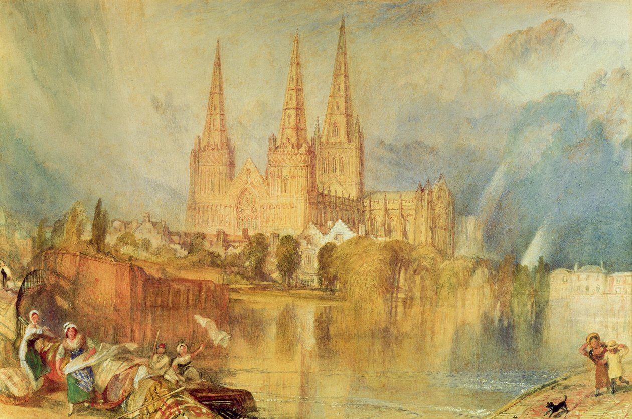 Lichfield, kolem 1830-35 od Joseph Mallord William Turner