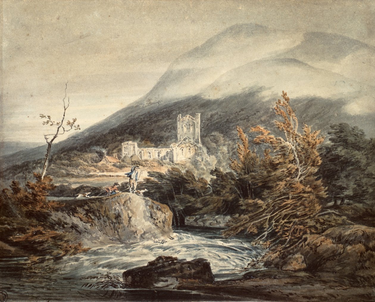 Opatství Llanthony, Monmouthshire od Joseph Mallord William Turner
