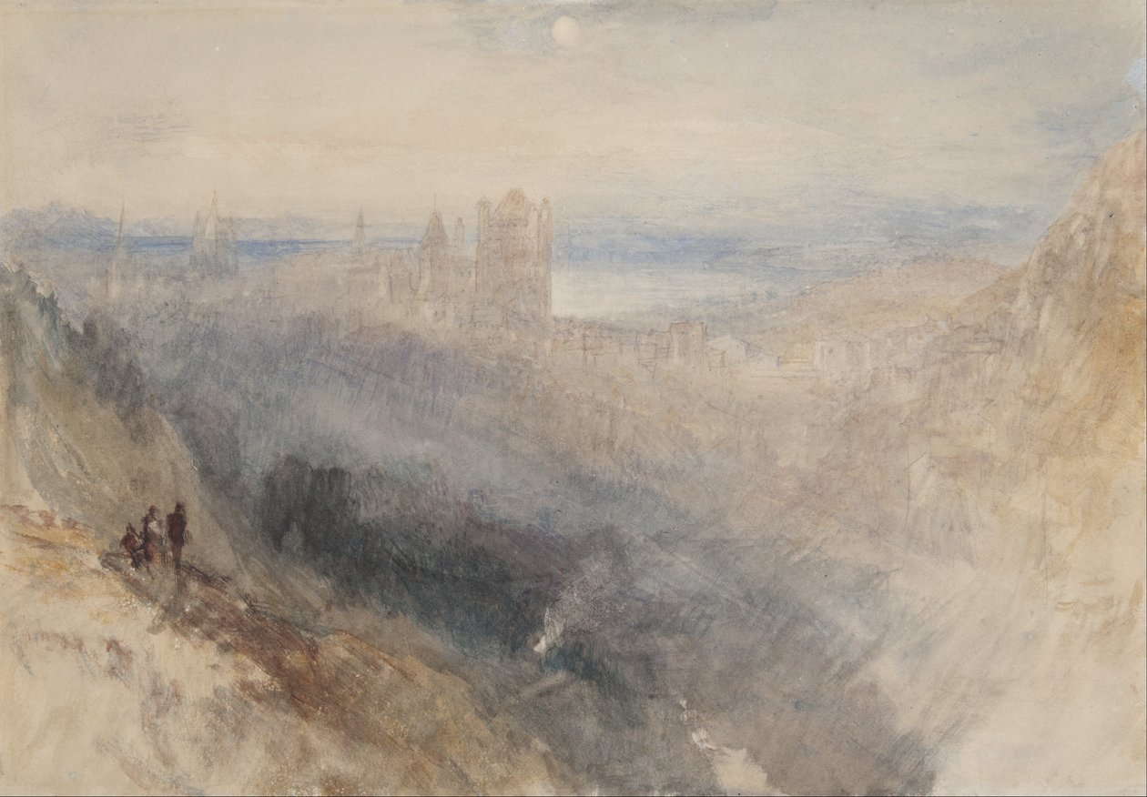 Měsíc nad Lausanne od Joseph Mallord William Turner