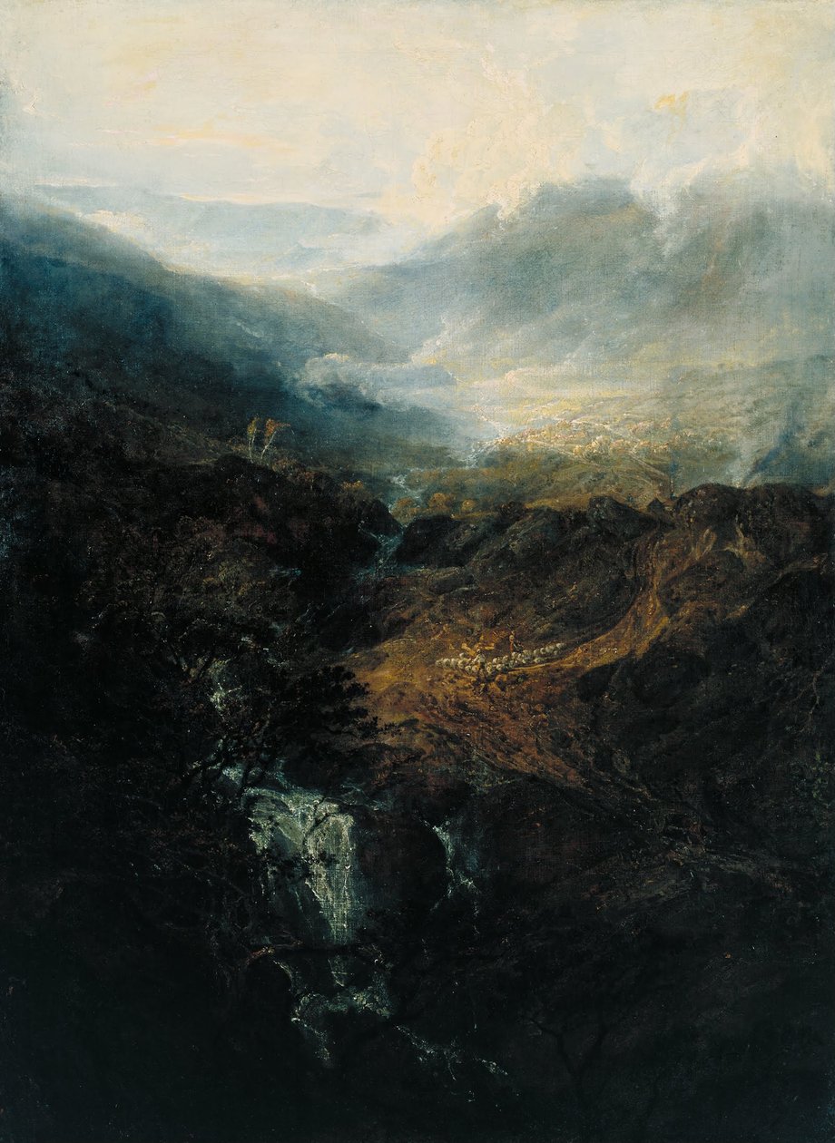 Ráno mezi Coniston Fells, Cumberland od Joseph Mallord William Turner