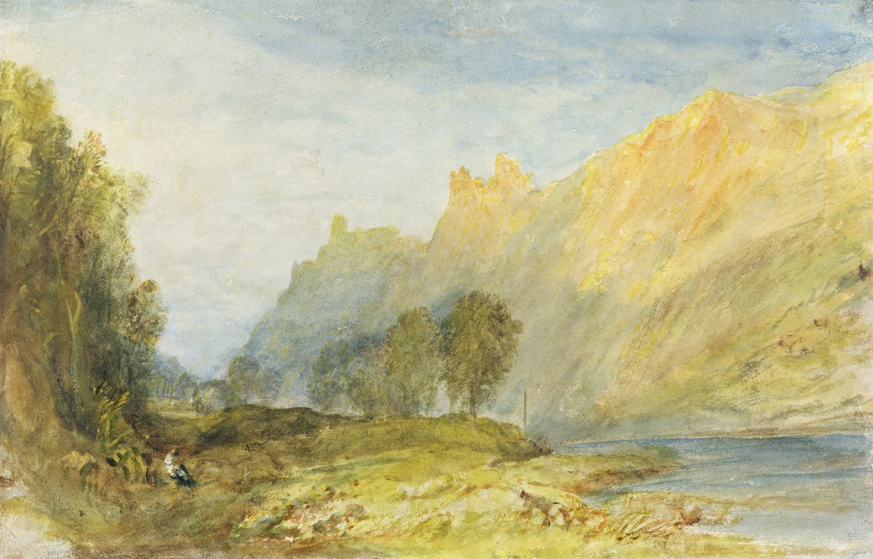 č.1520 Bruderburgen na Rýně, 1817 od Joseph Mallord William Turner