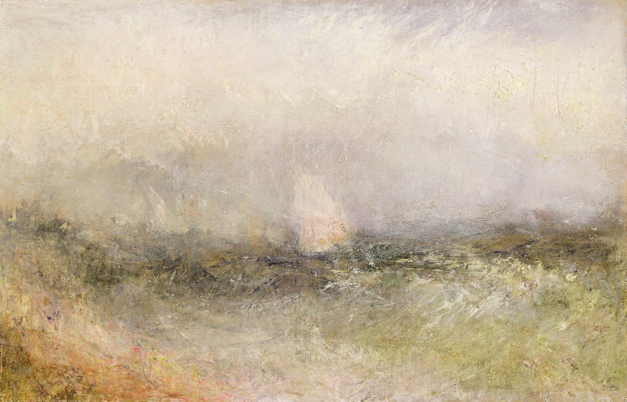 Off the Nore: Wind and Water, 1840-5 (olej na papíře položený na plátně) od Joseph Mallord William Turner