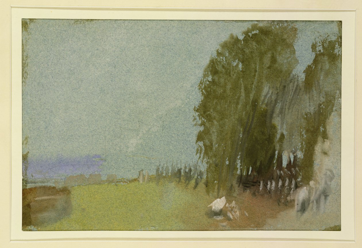Ženci nad Seinou v St. Cloud od Joseph Mallord William Turner