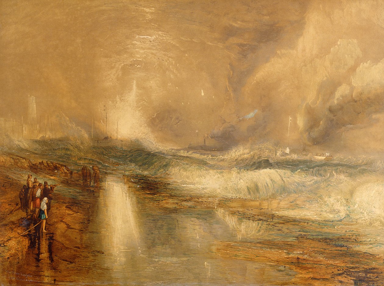 Rakety a modrá světla, 1855 (chromolit) od Joseph Mallord William Turner