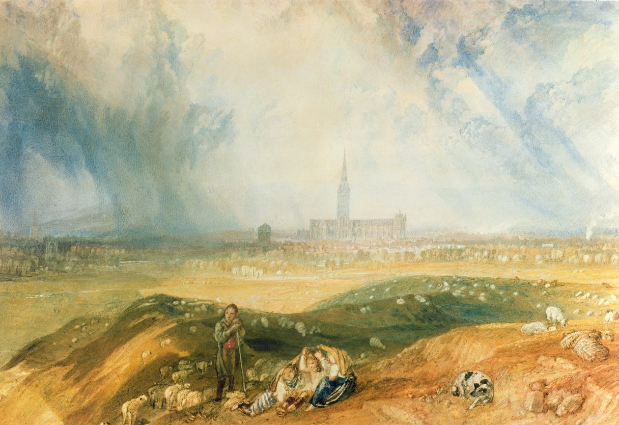Katedrála v Salisbury od Joseph Mallord William Turner