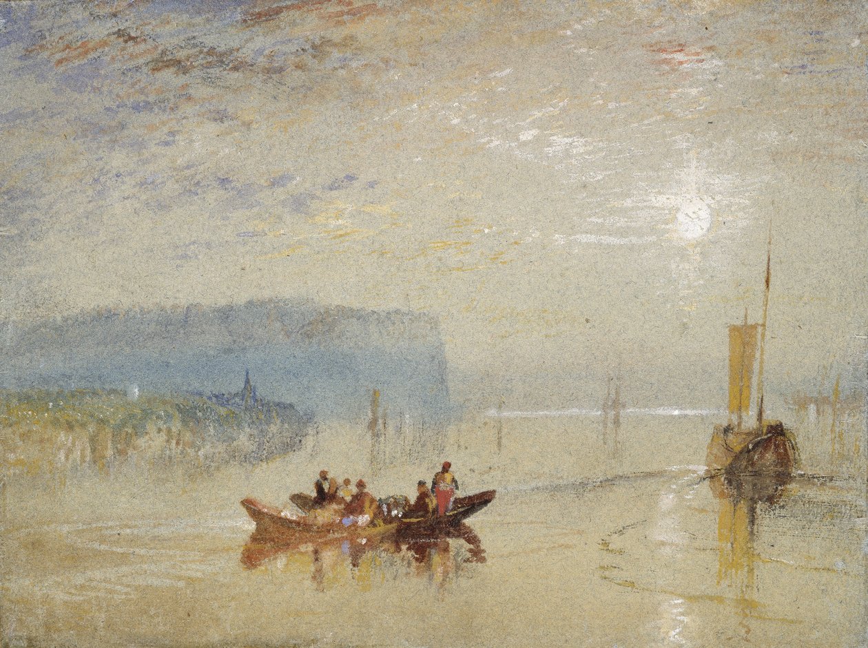 Scéna na Loiře, poblíž Coteaux de Mauves, c.1830 od Joseph Mallord William Turner