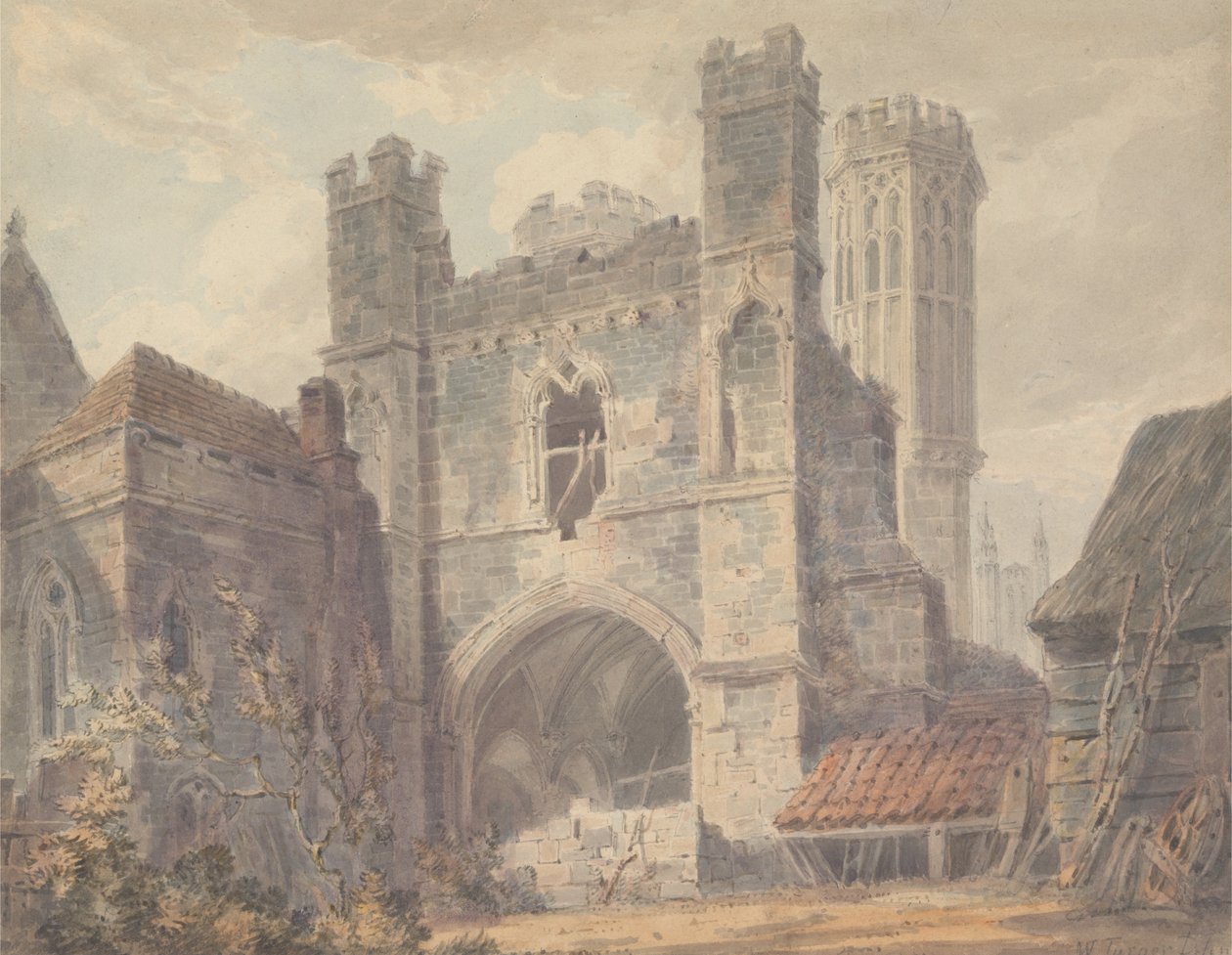 Brána svatého Augustina, Canterbury od Joseph Mallord William Turner