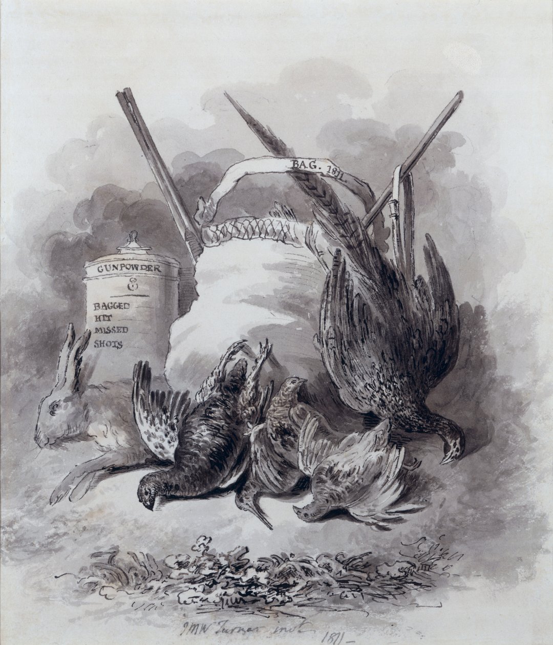 Studie ke knize her, 1811 (kresba) od Joseph Mallord William Turner