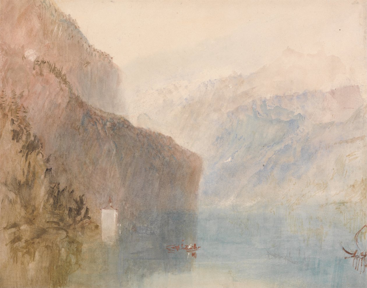 Říká kaple, jezero Lucerne od Joseph Mallord William Turner
