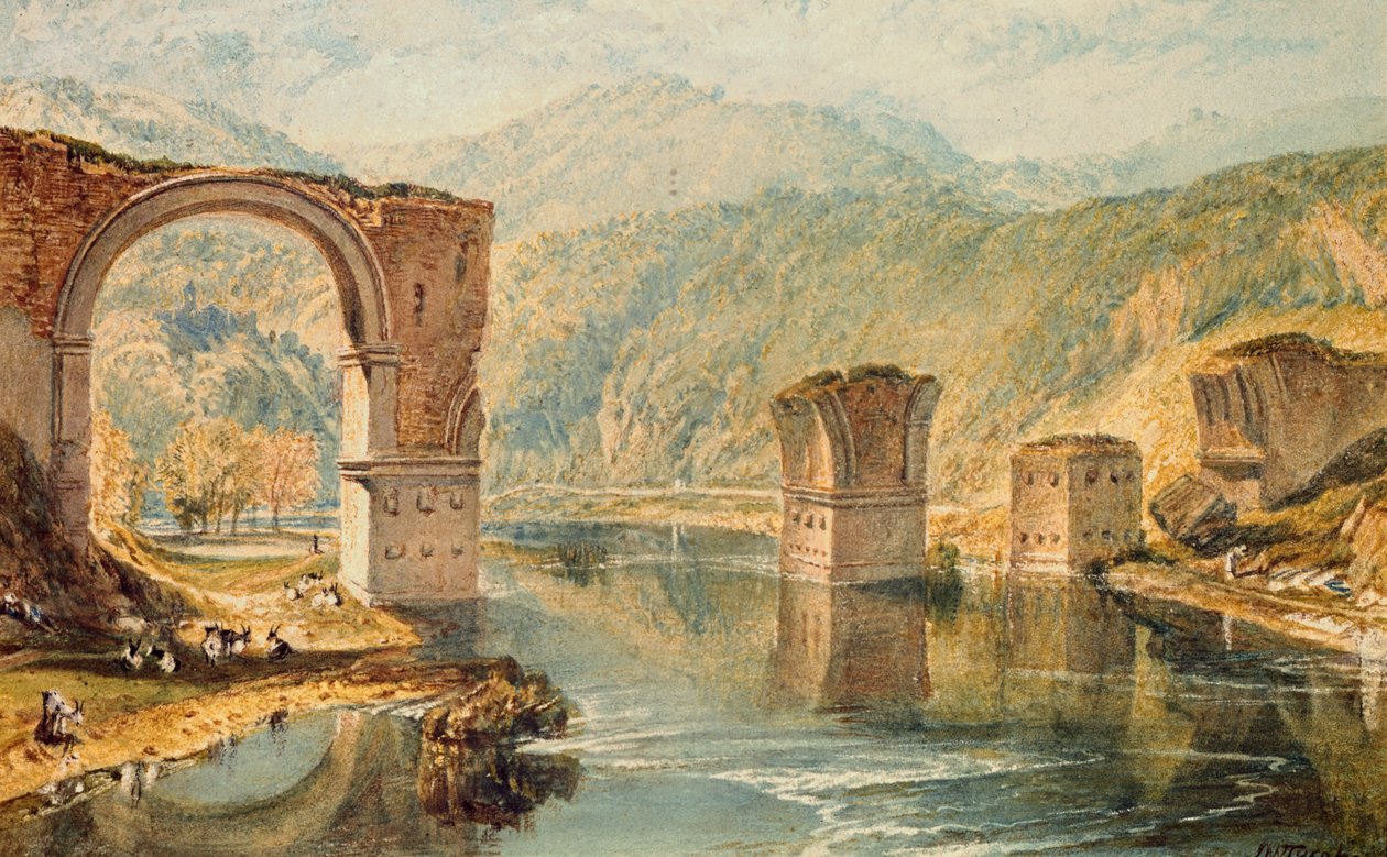 Most v Narni od Joseph Mallord William Turner