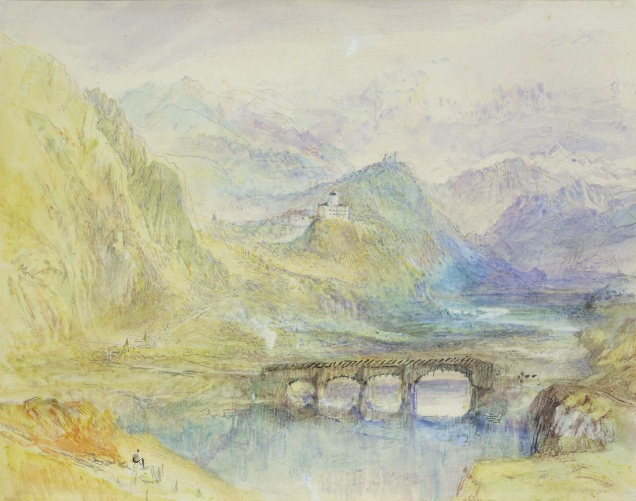 Údolí Domleschg od Joseph Mallord William Turner