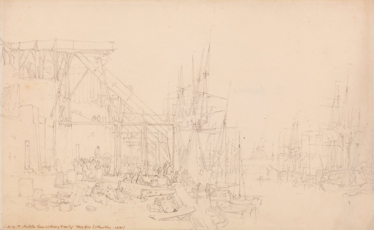 Spěchá, načítání uhelných lodí, North Shields od Joseph Mallord William Turner