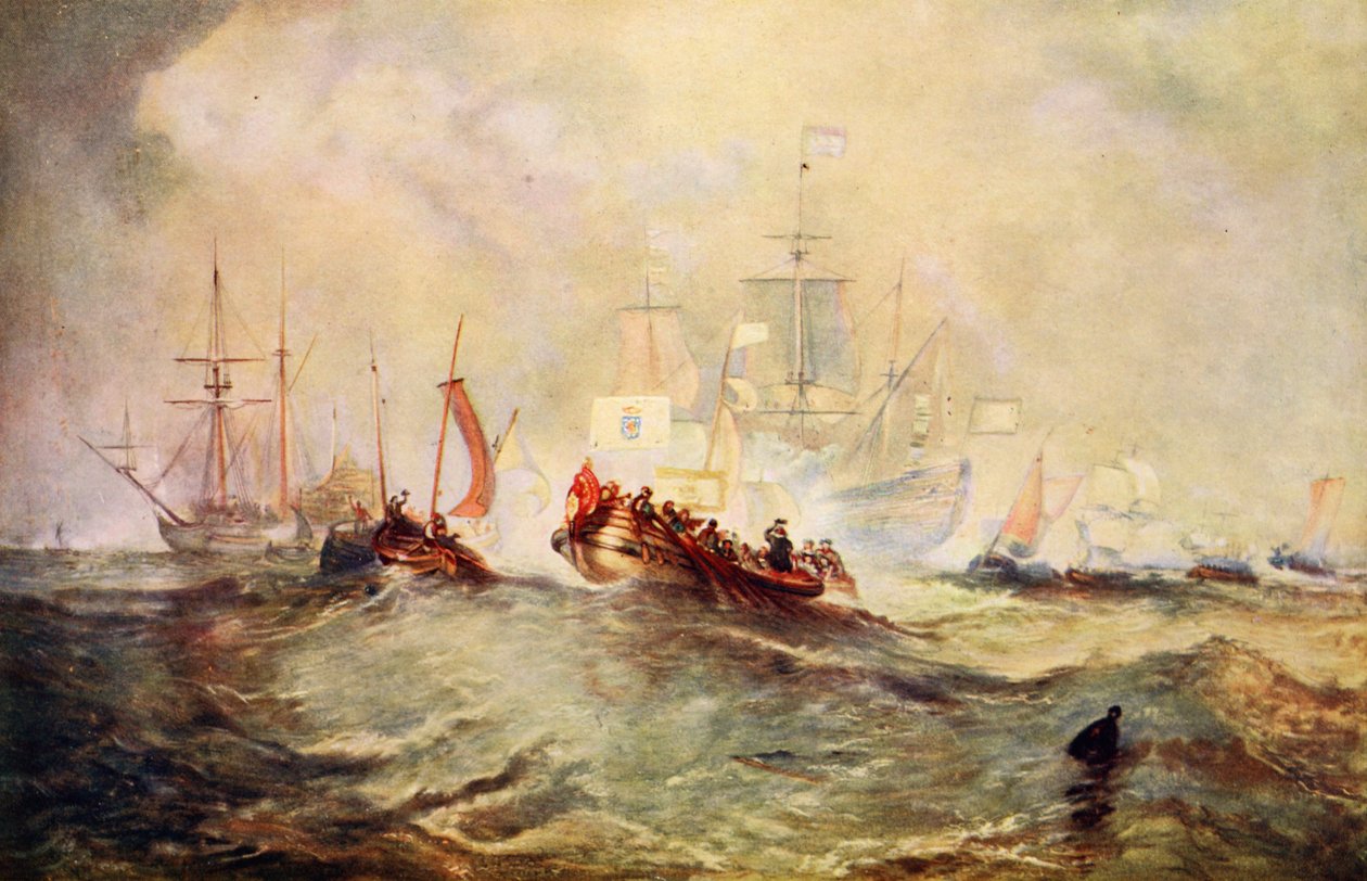 Vylodění Viléma Oranžského v Torbay, 1688 od Joseph Mallord William Turner