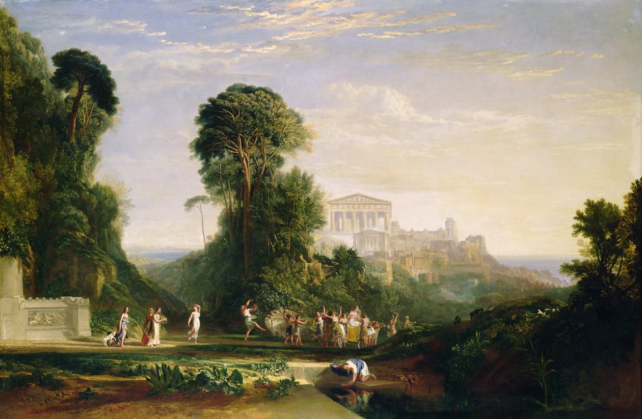 Jupiterův chrám - Prometheus obnoven od Joseph Mallord William Turner