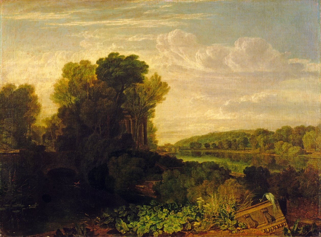 Temže ve Weybridge, kolem 1807-10 od Joseph Mallord William Turner