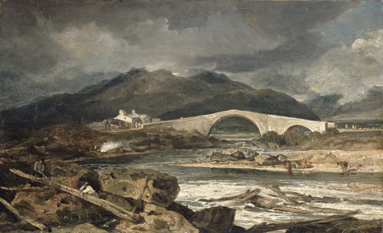 Tummel Bridge, Perthshire, kolem 1801-03 od Joseph Mallord William Turner