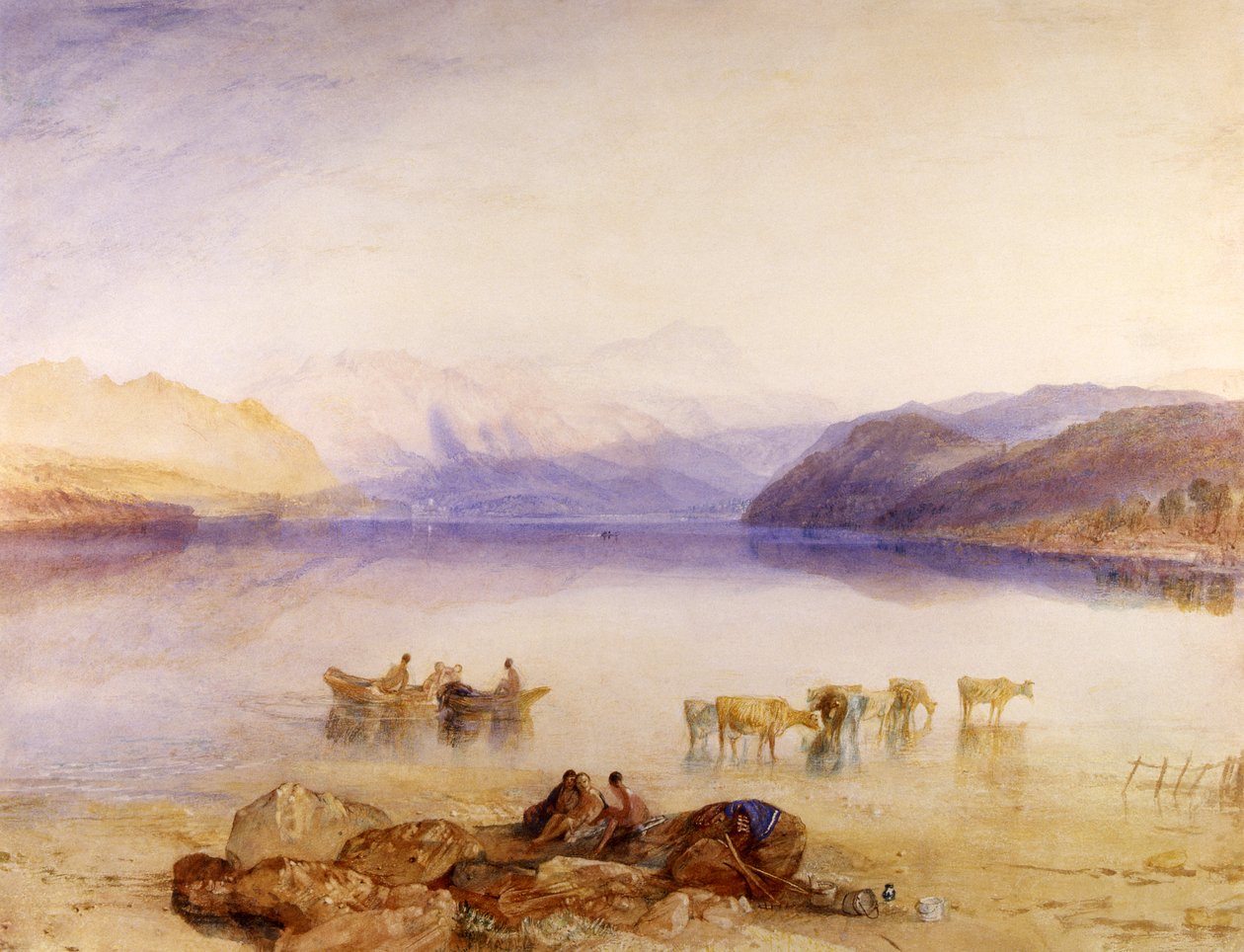 Ullswater, Cumberland, kolem roku 1835 od Joseph Mallord William Turner