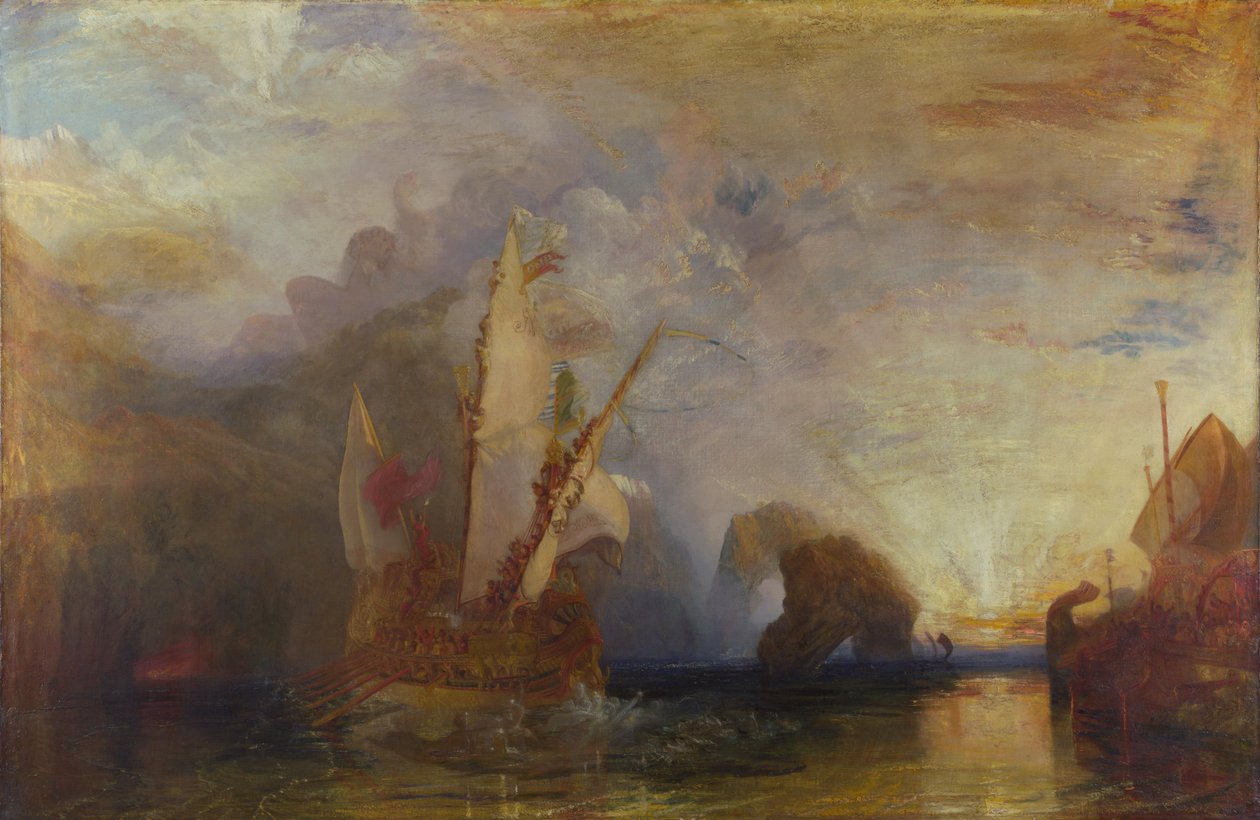 Ulysses vysmívající se Polyfémovi od Joseph Mallord William Turner