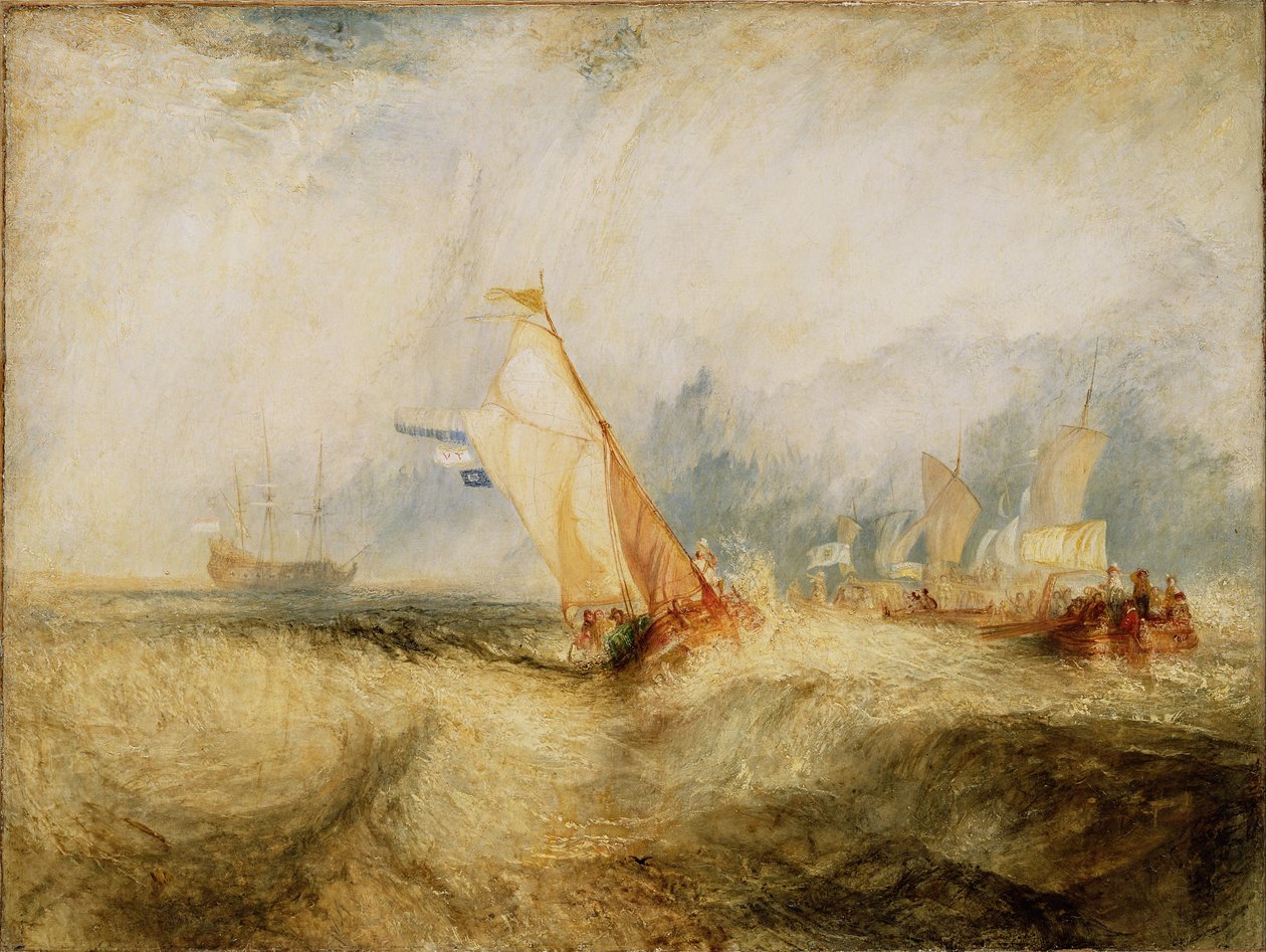 Van Tromp, chystá se potěšit své pány od Joseph Mallord William Turner