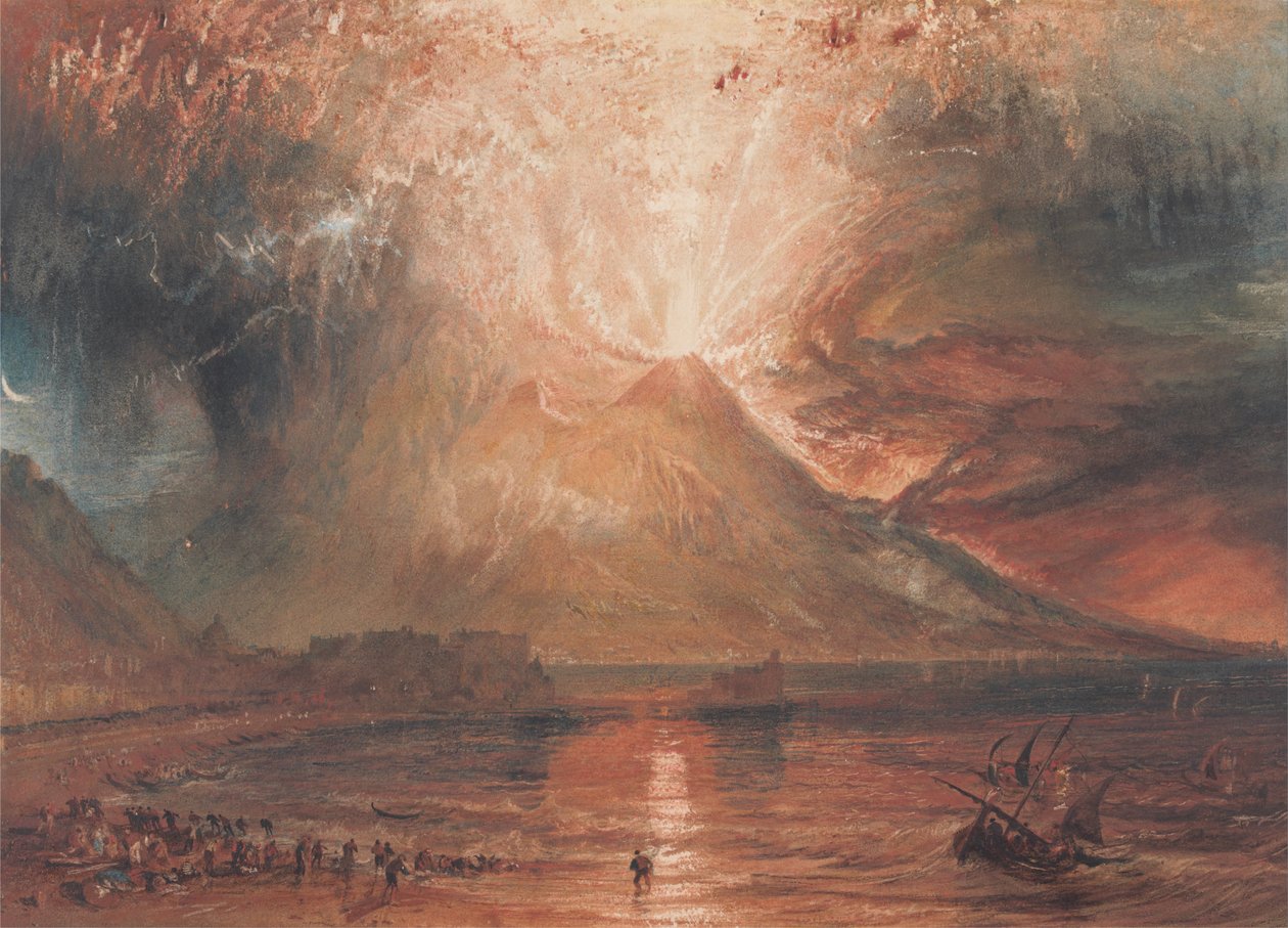 Vesuv v erupci od Joseph Mallord William Turner