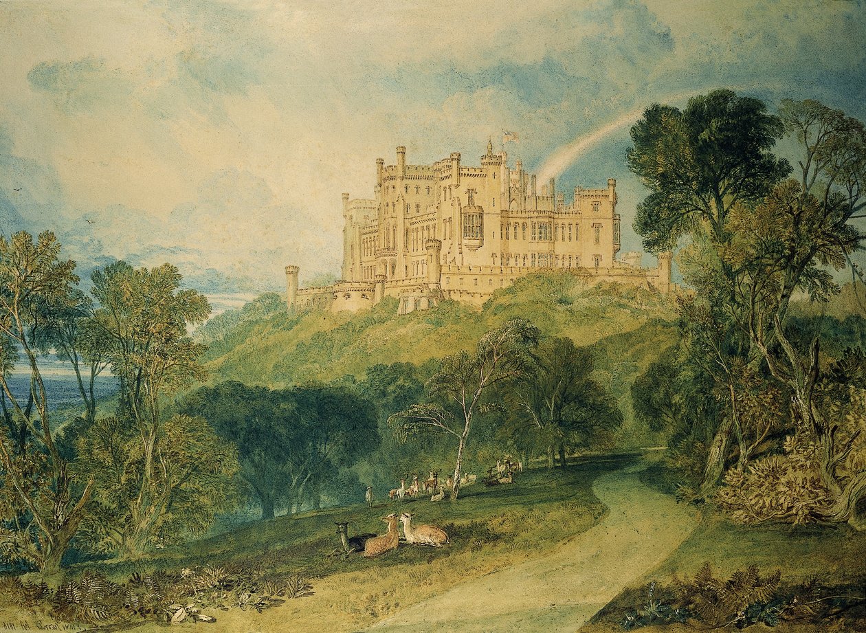 Pohled na hrad Belvoir, 1816 od Joseph Mallord William Turner