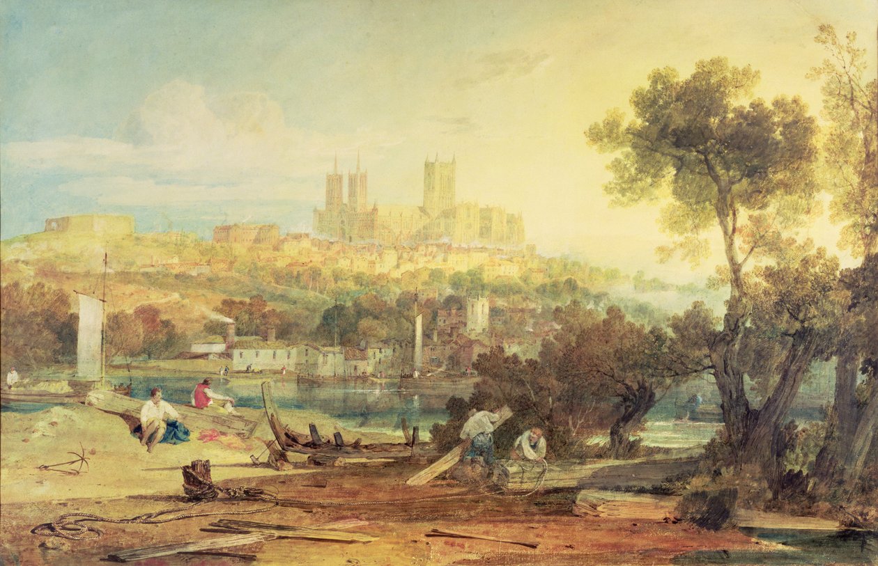 Pohled na Lincoln od Joseph Mallord William Turner