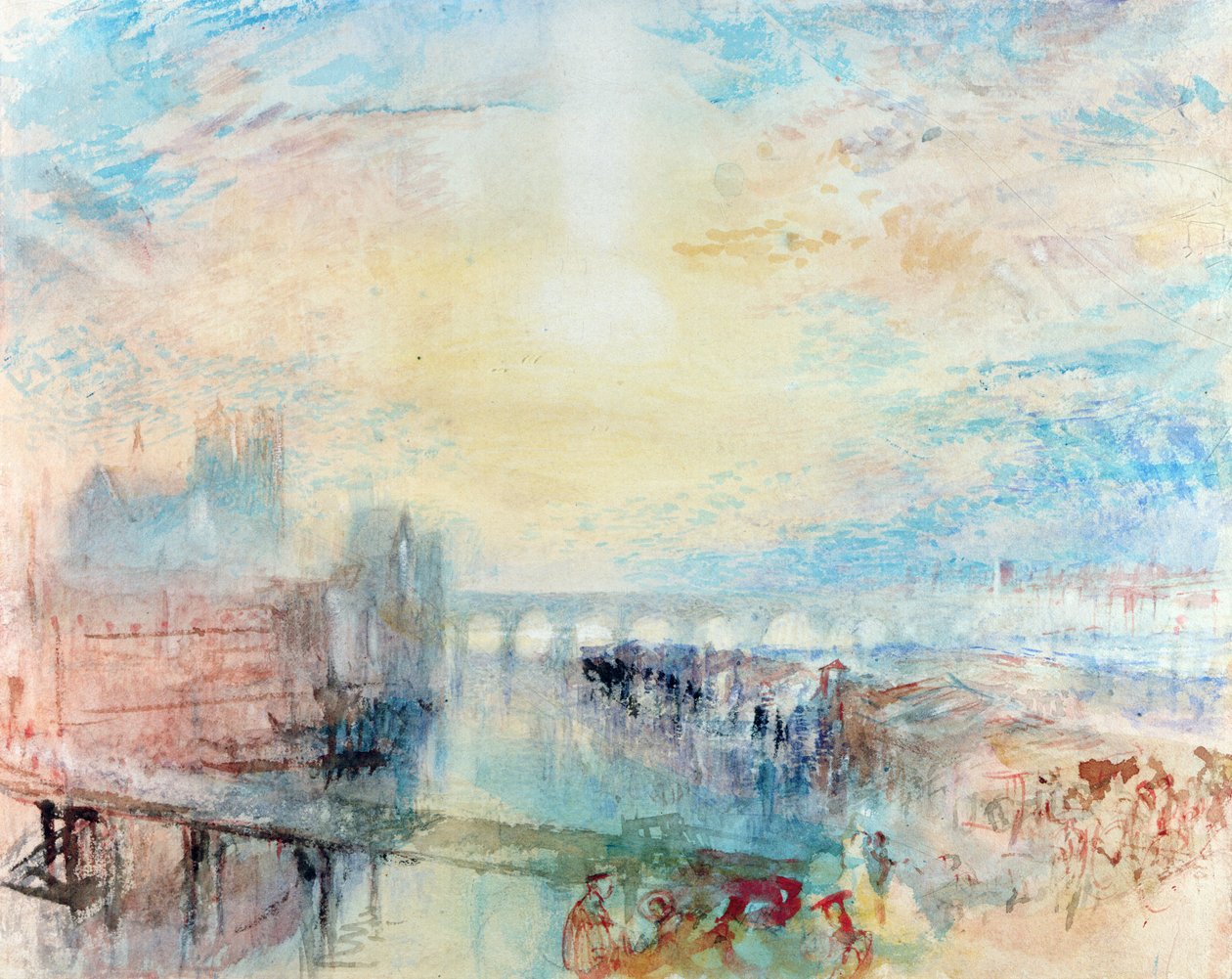 Pohled na Lyon od Joseph Mallord William Turner