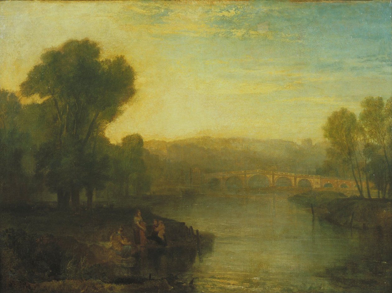 Pohled na kopec a most Richmond od Joseph Mallord William Turner