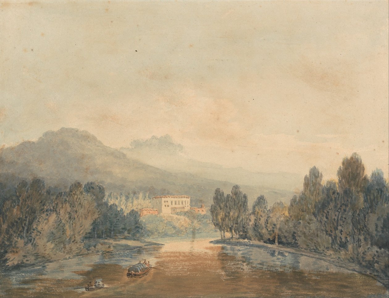 Vila Salviati na řece Arno od Joseph Mallord William Turner