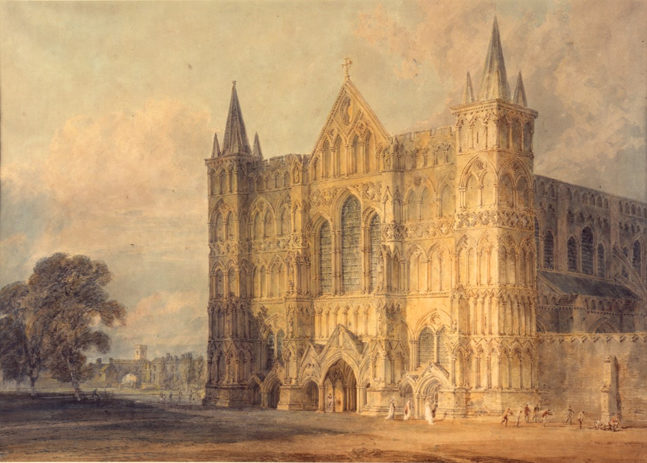 Západní fronta katedrály v Salisbury, 1799 od Joseph Mallord William Turner