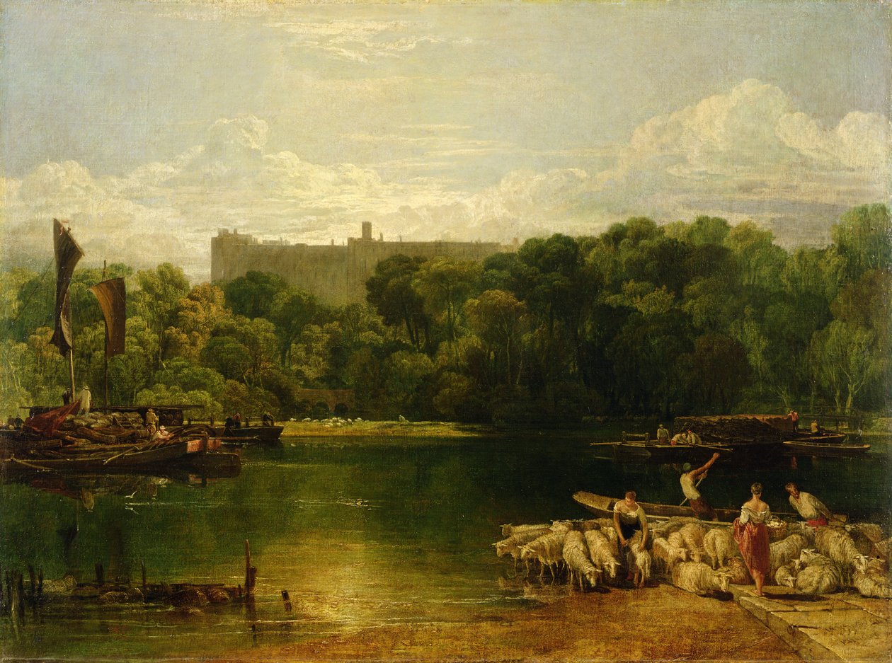 Hrad Windsor z Temže, kolem roku 1805 od Joseph Mallord William Turner