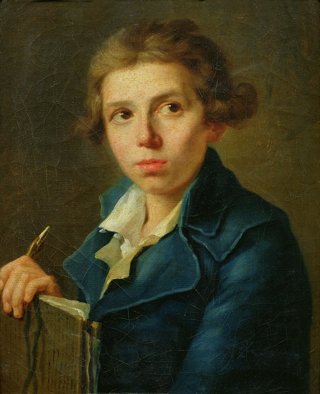 Portrét Jacques-Louis David (1748-1825) jako mládí od Joseph Marie, the Elder Vien