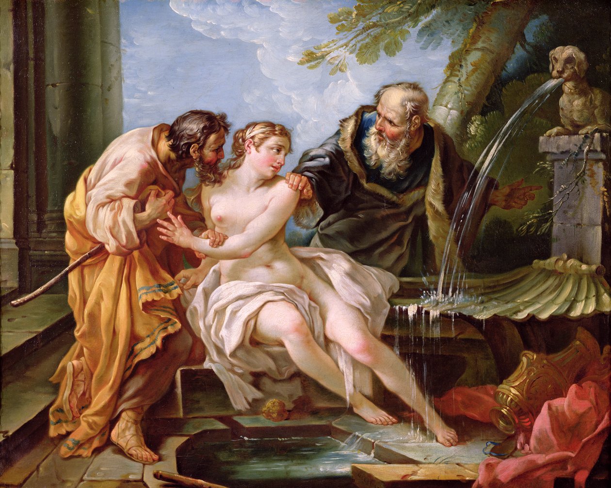Susanna a starší, 1746 od Joseph Marie the Younger Vien