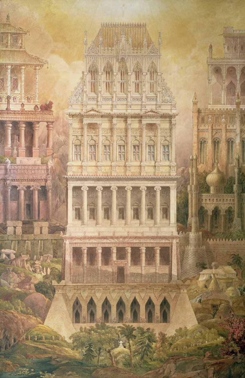 Srovnávací architektura od Joseph Michael Gandy