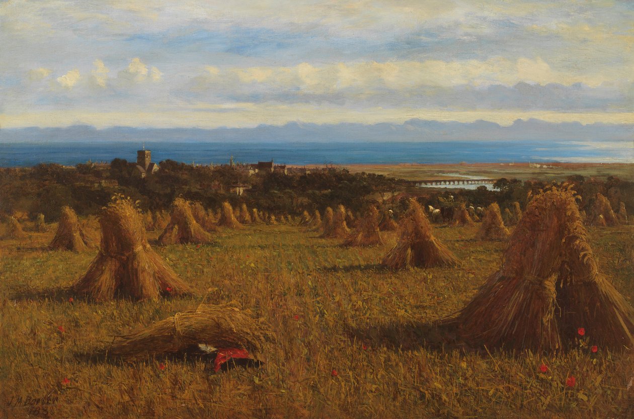 Cornstooks, Berwick Beyond, 1888 od Joseph Moseley Barber