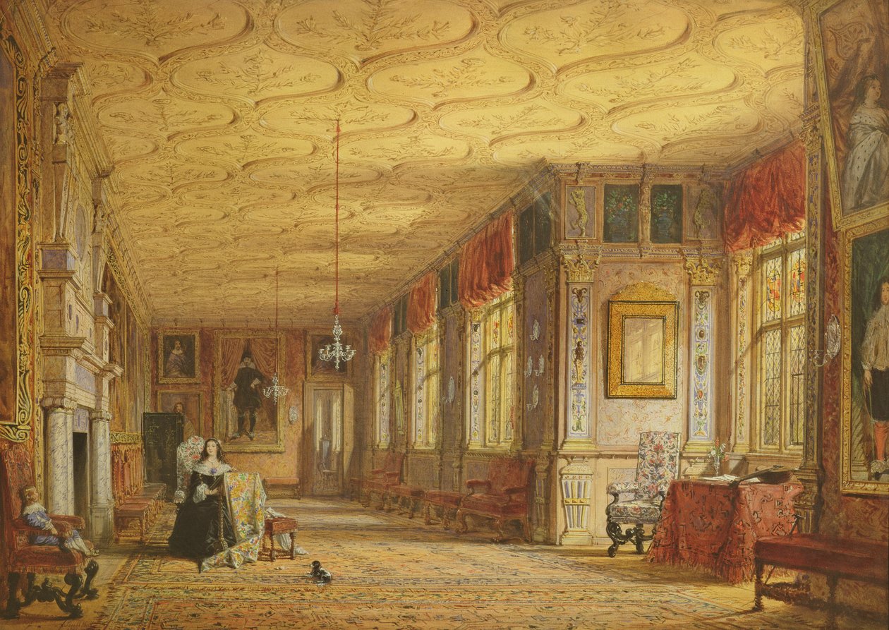 Galerie karikatur v Knole, 1841 od Joseph Nash