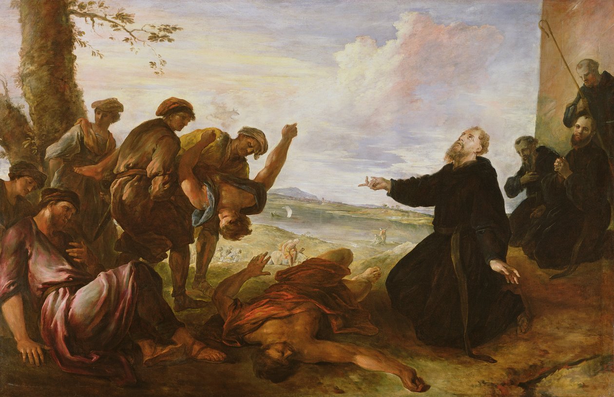 Svatý Augustin pomáhá nemocným od Joseph Parrocel
