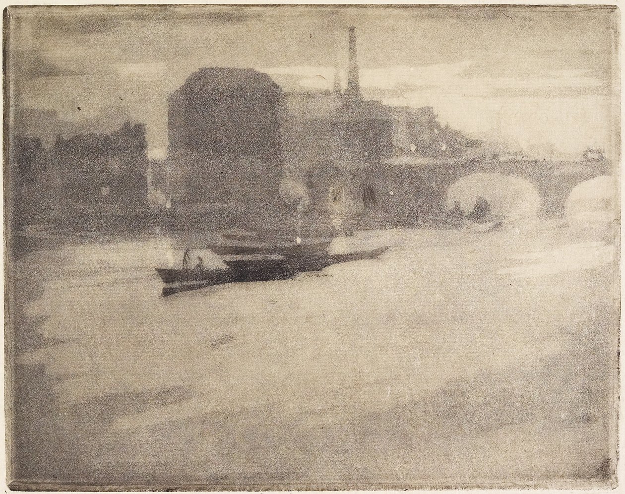 La Tamise (Temže), 1894 od Joseph Pennell