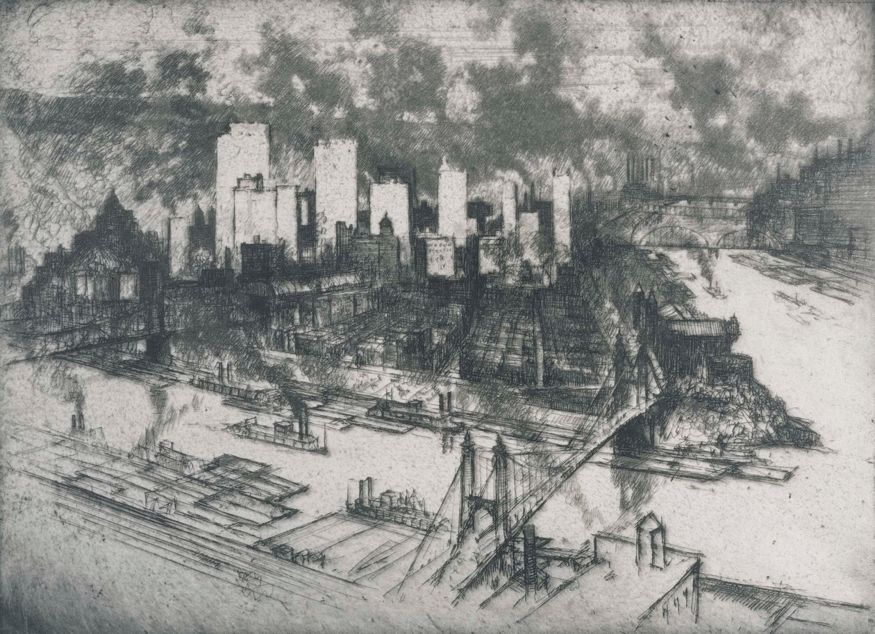 New York od Joseph Pennell