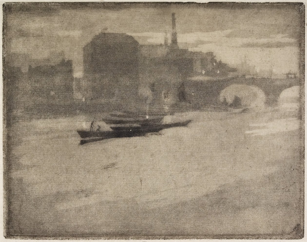 Temže, 1894 od Joseph Pennell